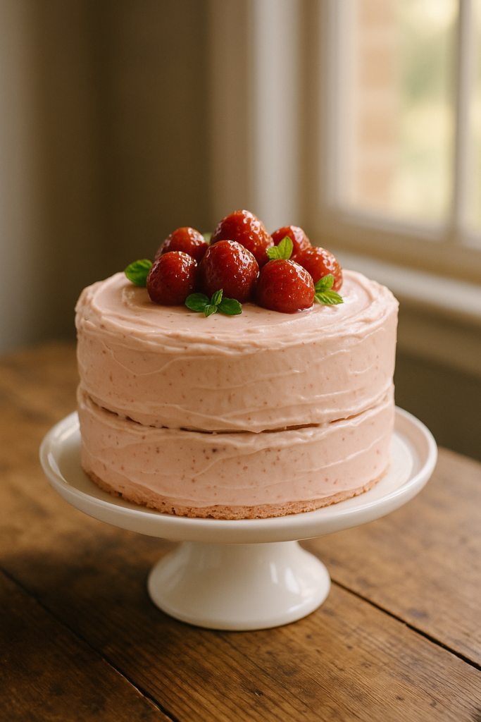 Homemade Strawberry Cake