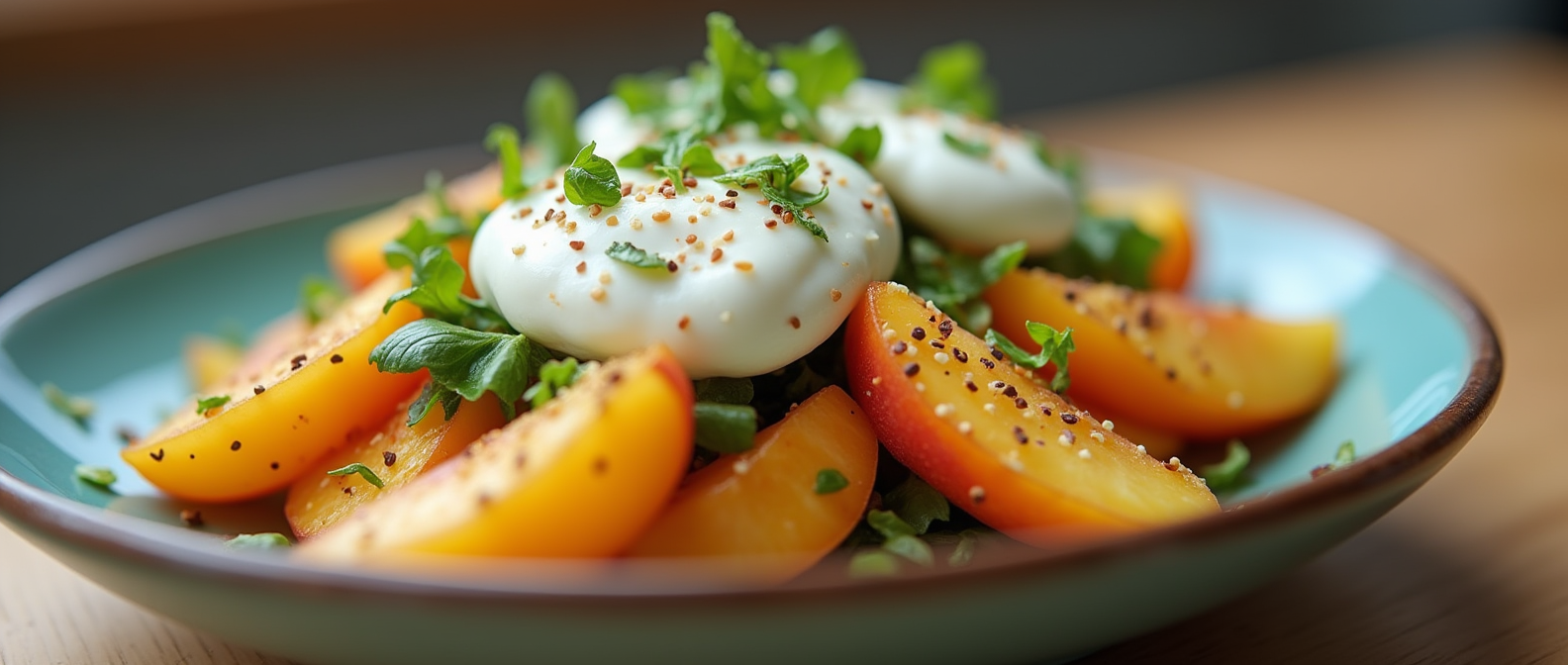 Peach Burrata Salad