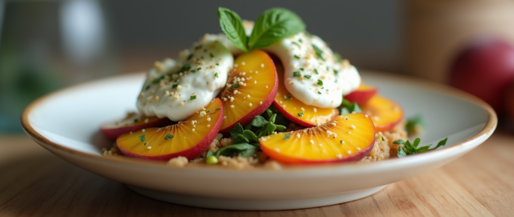 Peach Burrata Salad